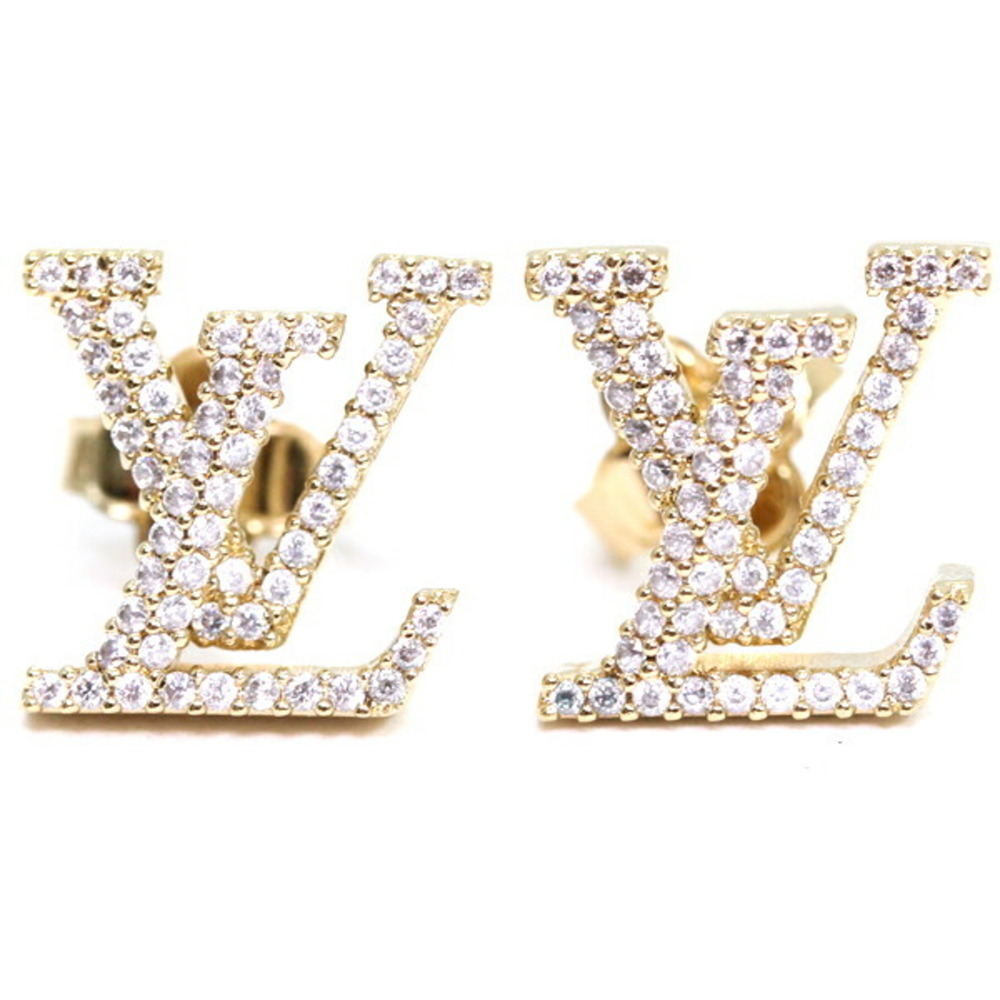 LOUIS VUITTON Gold Earrings - Picture 1 of 8